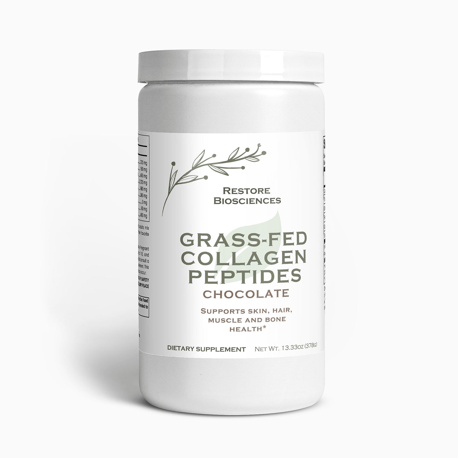 Grass-Fed Collagen Peptides Powder (Chocolate)