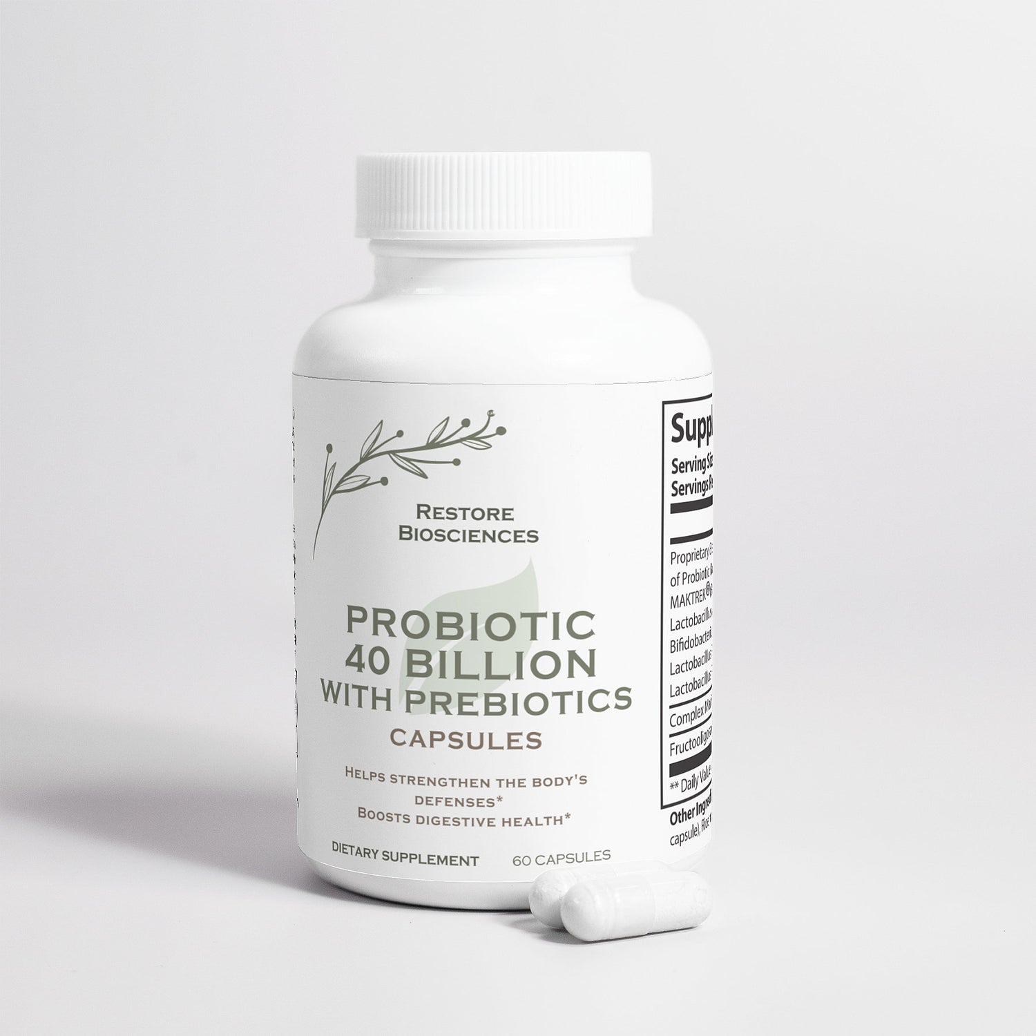 Probiotic 40 Billion with Prebiotics