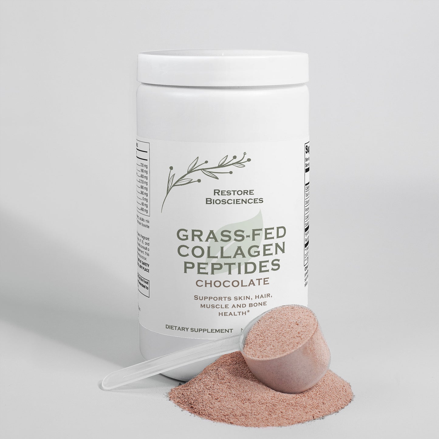 Grass-Fed Collagen Peptides Powder (Chocolate)