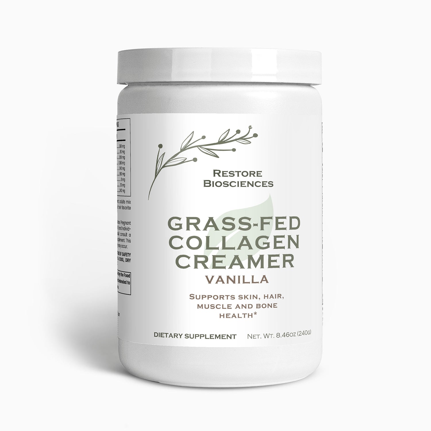 Grass-Fed Collagen Creamer (Vanilla)