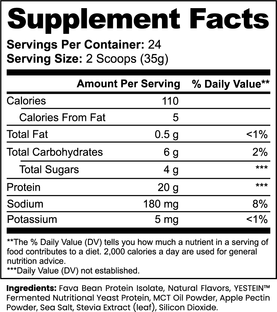Fava Bean Plant Protein (Vanilla)